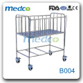 B004 Flat hospital medical metal berço berço cama